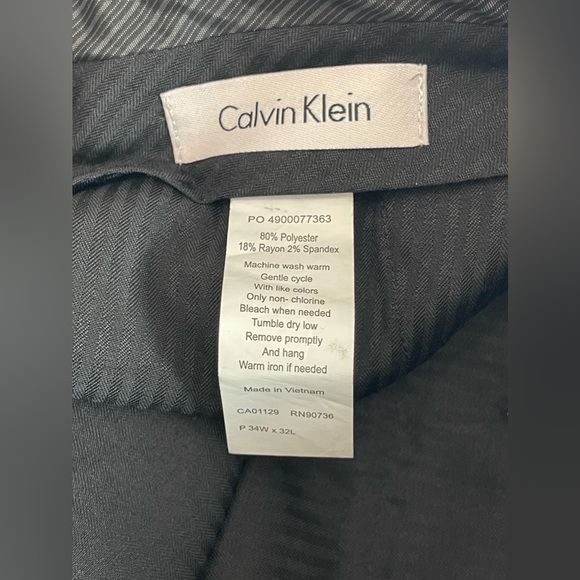Calvin Klein Men's Modern Fit Dress Pant Slacks - Picture 7 of 8